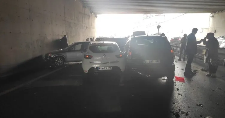 Trabzon’da zincirleme kaza! 25 araç birbirine girdi: 12 yaralı